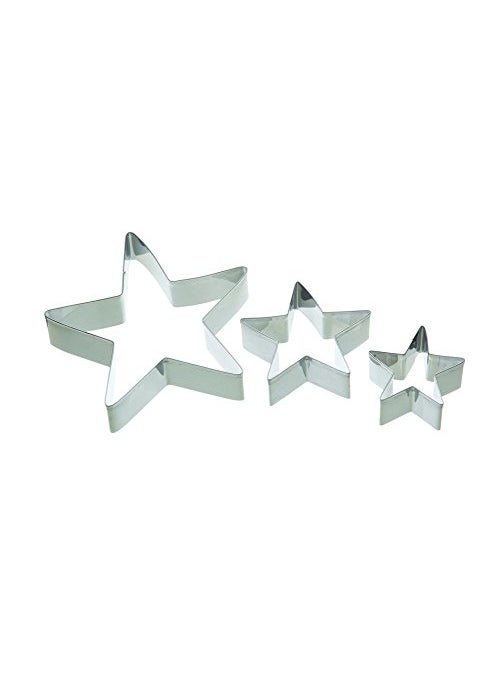 Futaba - Futaba Stainless Steel Star Shaped Cookie Cutter - Pack of 3 - Image 1