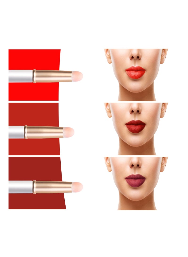 Lip Blending Brush with Lid 6 Pcs Lip Smudge Brush Spot Concealer Brush Professional Lip Gloss Applicators Portable Multi purpose Makeup Blending Brush for Lipstick Gloss Creams - Image 5