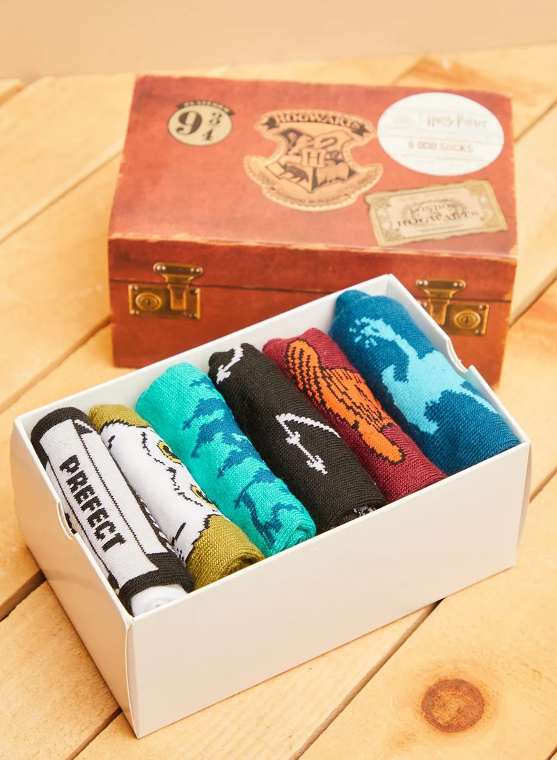 Paladone Harry Potter Set Of 6 Novelty Odd Socks