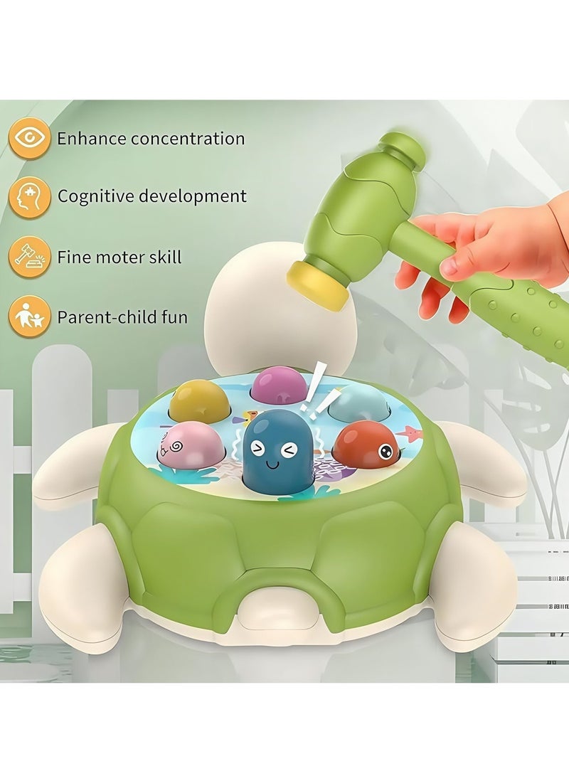 Whack A Mole Game Baby Interactive Hammer Toys, Pounding Toy for Hand-eye Coordination Cultivation Concentration Toddler Sensory Toys for Age 1 to 3 Years Old Boy and Girl Toddler Toys Gift - Image 3