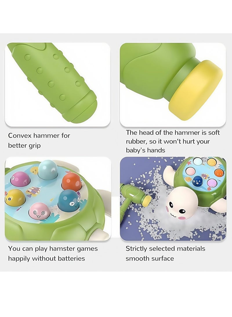 Whack A Mole Game Baby Interactive Hammer Toys, Pounding Toy for Hand-eye Coordination Cultivation Concentration Toddler Sensory Toys for Age 1 to 3 Years Old Boy and Girl Toddler Toys Gift - Image 5
