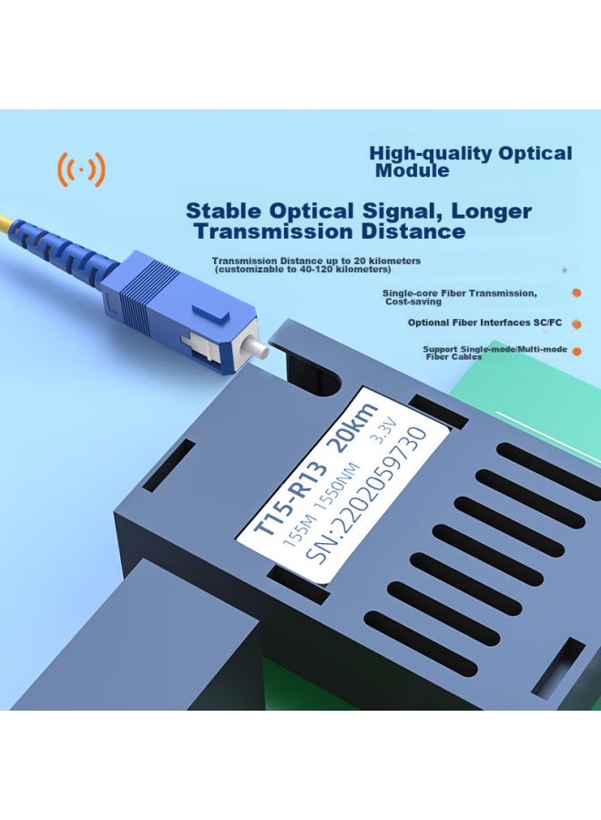 Smart Valley Huigu Telephone Optical Terminal, 8-channel Telephone + 1-channel 100mbps Network Pcm Voice Optical Terminal, Telephone Fiber Optic Transceiver Extender, Fc Interface, Hg-818p1e - Image 3