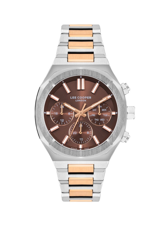 Lee Cooper - Men's Watch, Multi Function Display and Metal Strap - LC07959.540, Silver - Image 1
