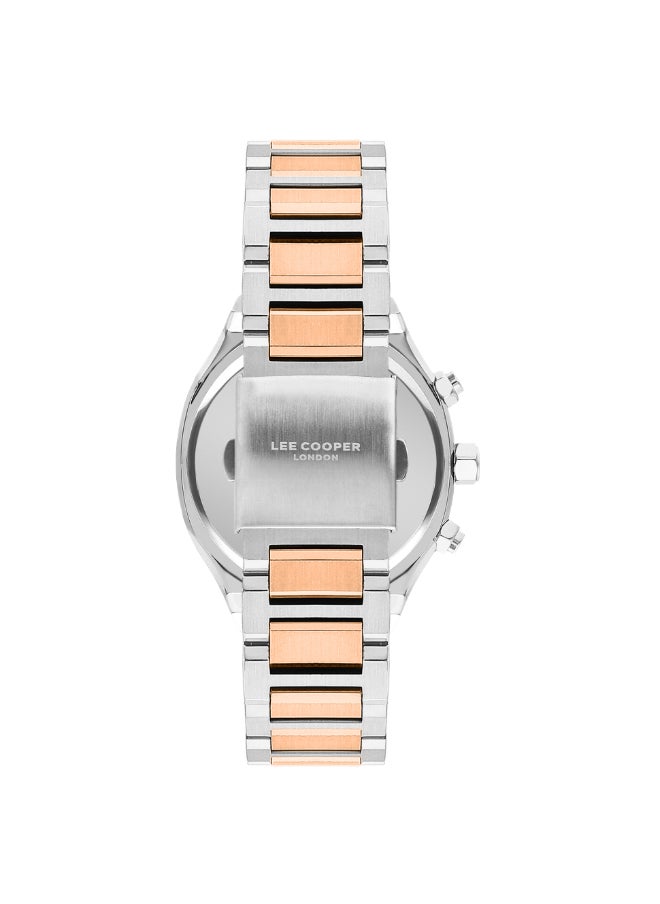 Lee Cooper - Men's Watch, Multi Function Display and Metal Strap - LC07959.540, Silver - Image 1