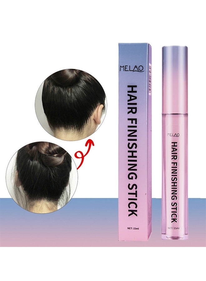 ميلاو عصا إنهاء الشعر ، عصا الشعر المتطايرة مرطبة ولامعة غير دهنية كريم إنهاء الشعر الصغير المكسور ، جل الشعر بعصا الشمع للشعر ، كريم تحديد الصور النمطية للانفجارات 15 مل - Image 1