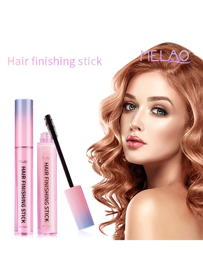 ميلاو عصا إنهاء الشعر ، عصا الشعر المتطايرة مرطبة ولامعة غير دهنية كريم إنهاء الشعر الصغير المكسور ، جل الشعر بعصا الشمع للشعر ، كريم تحديد الصور النمطية للانفجارات 15 مل - Image 5