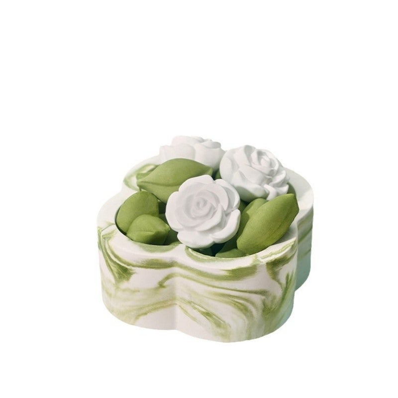 Gardenia tea aroma decoration gift box without fire aroma bedroom high-quality aroma spreading stone aroma fragrance Qixi Festival accompanying gift - Image 5