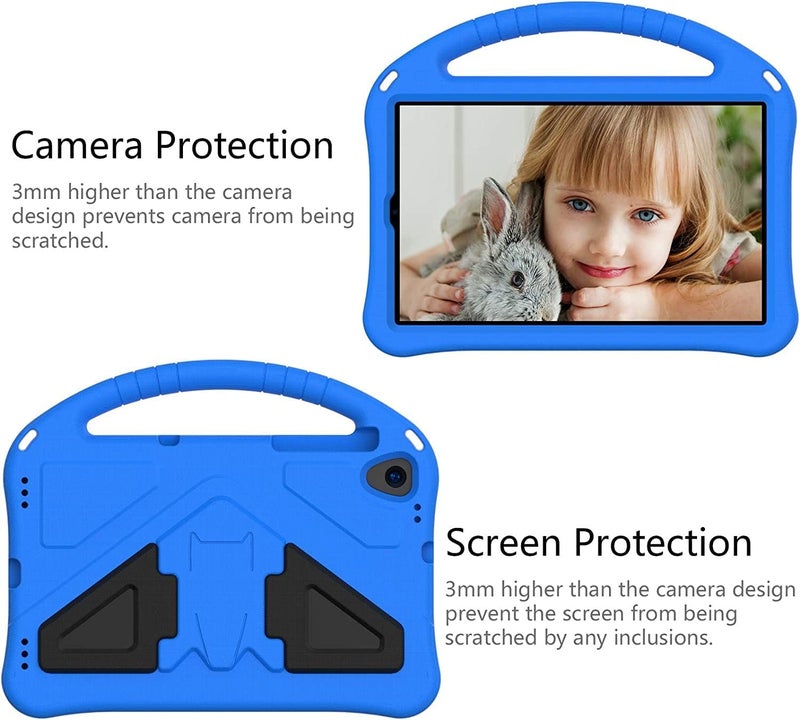 SYOSI Kids Tablet Case For Lenovo Tab M10 Hd 2Nd Gen/Smart Tab M10 Hd 2Nd Gen Tb-X306F Tb-X306X , Lightweight Kids Friendly Shockproof Handle Stand Cover Case For Lenovo M10 Hd 2Nd Gen 10.1" 2020, Blue - Image 4