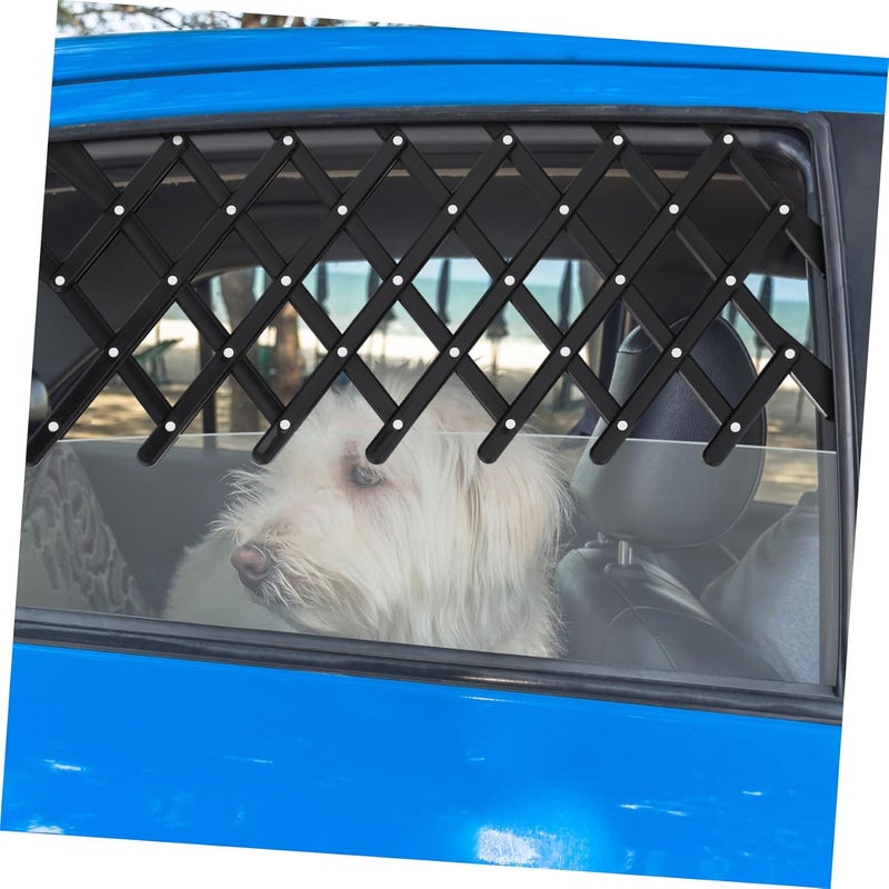 Retractable Dog Car Window Barrier Portable PET Fence for Vehicle Safety Adjustable PET Enclosure Guard for Dogs and Cats Travel-Friendly Window Gate - Image 4