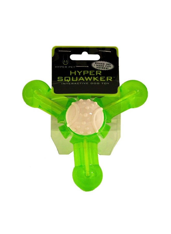 Hyper Pet Hyper Pet Hyper Squawkers Dog Jack Durable Dog Toy Designed from TPR and Nylon with an Enticing Giggle Noise Medium  - Image 1