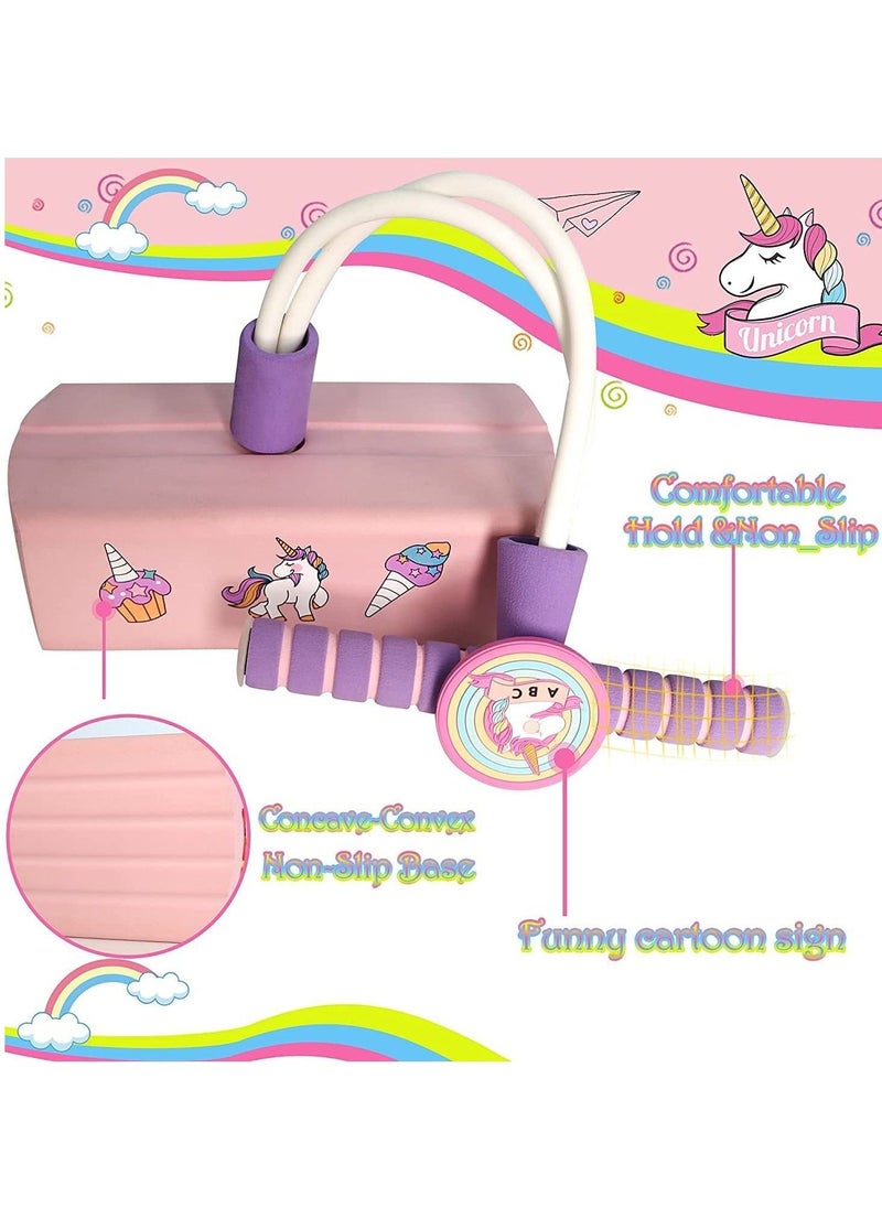 Unicorn girls toys Age 4+ Kids Toys Pogo Jumper With Light Boys Toys Gift for Kids Pink  - Image 4