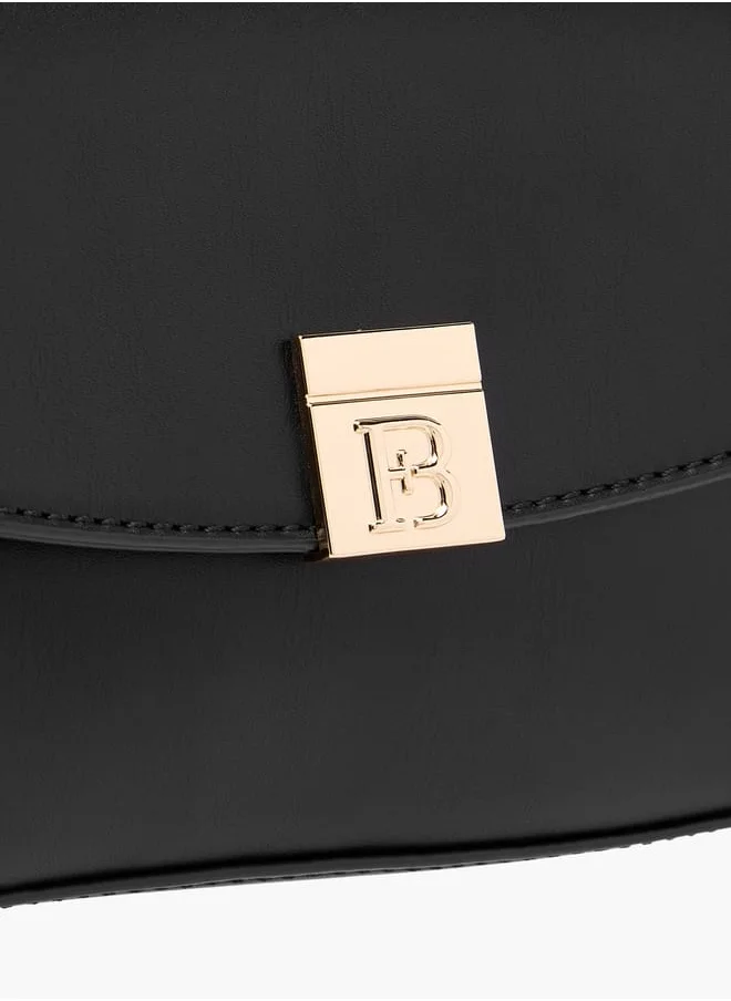 Flora Bella By Shoexpress Women Solid Shoulder Bag with Magnetic Button Closure