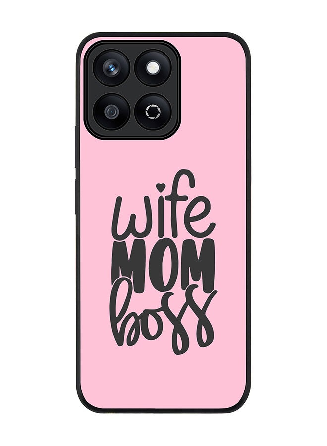 Stylizedd For Honor X7c 4G Case,Slim fit Camera Protection, Shockproof Thin Phone cover  - Wife Mom Boss - Image 1