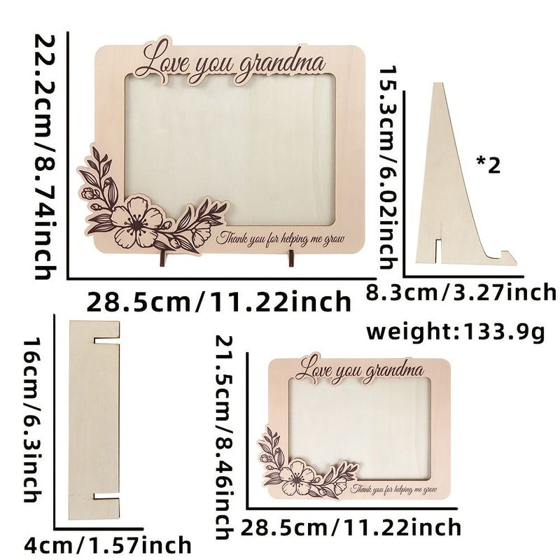 2026 New Style Mother Day Wooden Photo Frame 3D Stereo Tabletop Display - Image 5