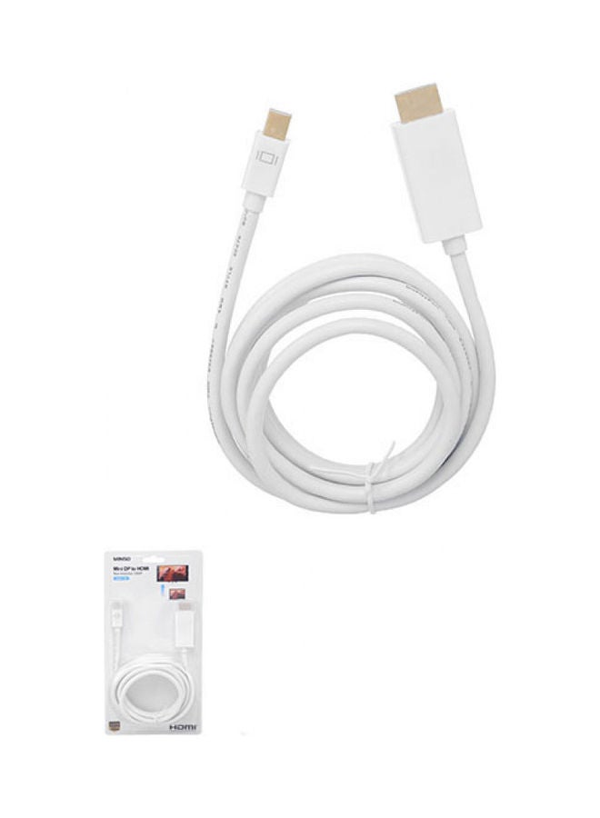 NIBEMINENT Fast Charging HDMI Cable 1.8 Meter White 