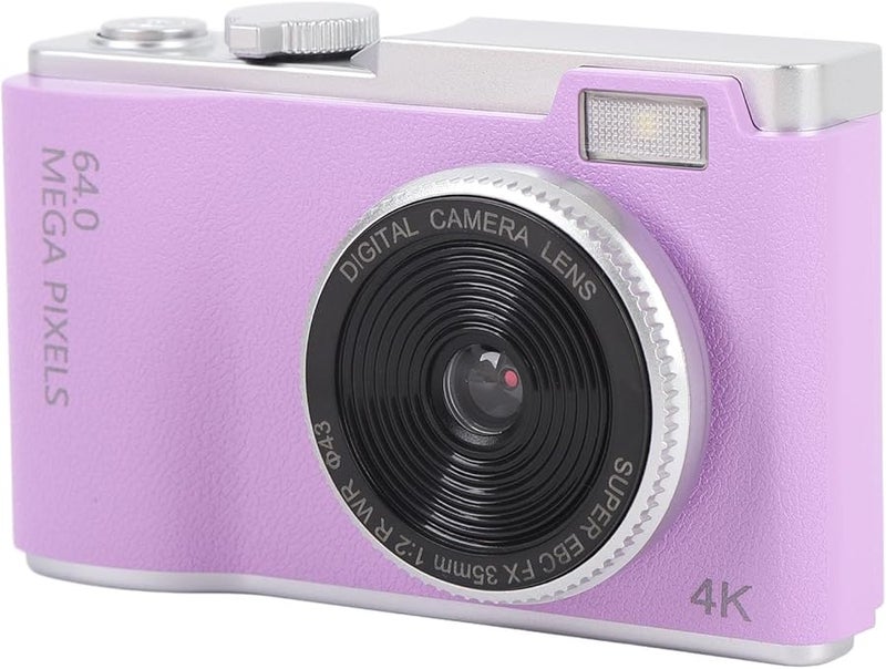64MP 4K Digital Camera For Vlogging 32GB 16X Zoom Anti Shake Compact Travel Camera - Image 1