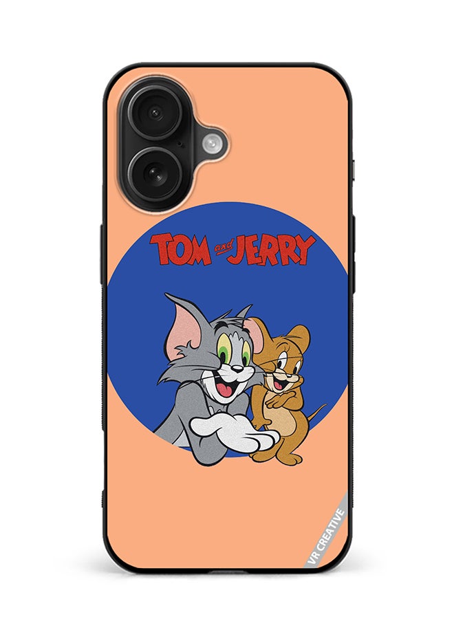 VR CREATIVE Protective Case Cover For Apple iPhone 16 Tom And Jerry Design Multicolour