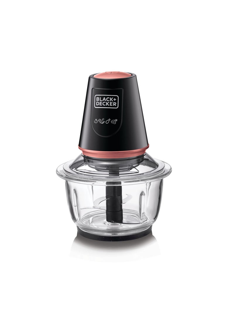 BLACK+DECKER vegetable chopper (glass bowl)  1.2 liters - 400 watts GC430 400 W GC430 / GC430-B5 black - Image 1