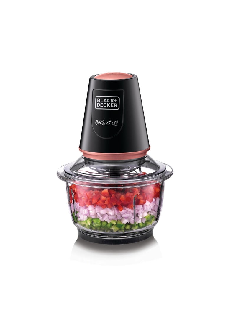 BLACK+DECKER vegetable chopper (glass bowl)  1.2 liters - 400 watts GC430 400 W GC430 / GC430-B5 black - Image 3