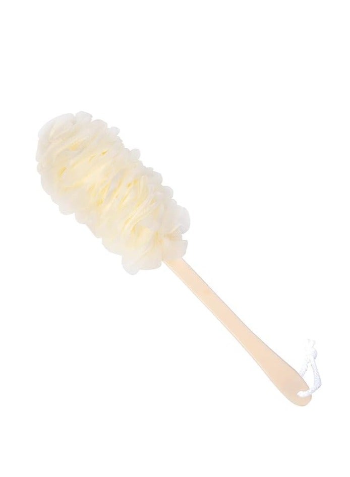Luxury back loofah with long handle Deep exfoliation and relaxing skin massage Perfect for cleaning the back and reaching difficult areas - Ergonomic and anti-slip design - Suitable for all skin types - Luxurious home bathing experience Multicolour  - Image 1