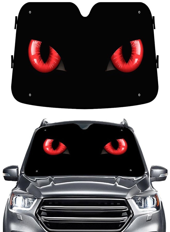 GENANY Evil Eyes Windshield Sun Shade for Car SUV Truck (55x30 inches), Car Sun Shade Windshield, Car Shades for Front Windows, Sunshade for Car Windshield, Car Windshield Sun Shade - Image 1