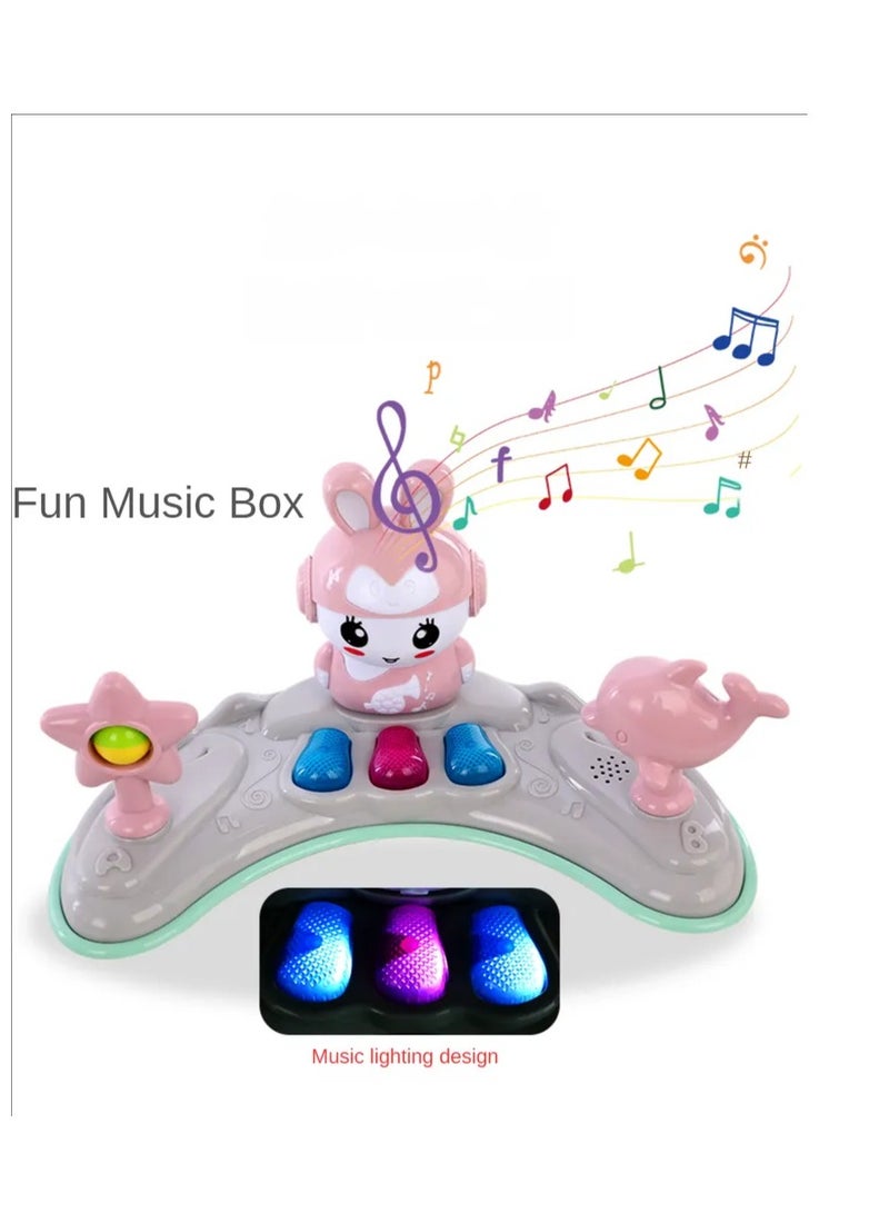 Baby Walker With Toys And Music - Baby Walker - For Teaching Children To Walk - Multiple Heights And Equipped With A Place For Baby Food For The Child'S Enjoyment - Pink Color - Image 3