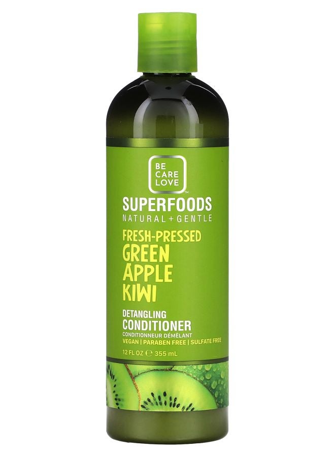 BE CARE LOVE بلسم فك التشابك بالتفاح الأخضر والكيوي الطازج 12 أونصة سائلة (355 مل)