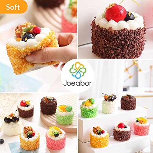 Joeabor 6 Pack Fake Cupcakes, Artificial Cupcakes for Display, Faux Cake Décor, Realistic Fake Artificial Food for Display, Fake Desserts Pastries for Decoration - Image 5