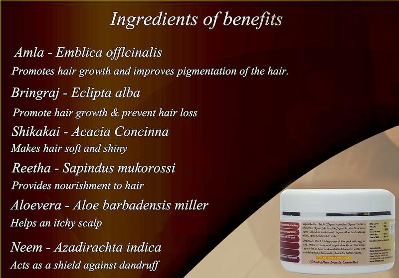 DR. TALAT'S Dr Talats Kaish Kare Hair Pack For Nourishing Grooming 200g - Image 3