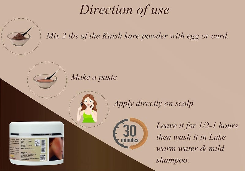 DR. TALAT'S Dr Talats Kaish Kare Hair Pack For Nourishing Grooming 200g - Image 5