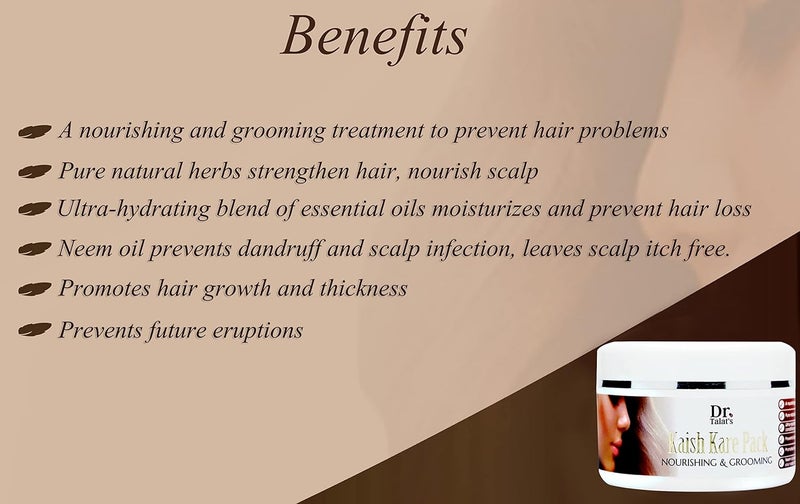 DR. TALAT'S Dr Talats Kaish Kare Hair Pack For Nourishing Grooming 200g - Image 4
