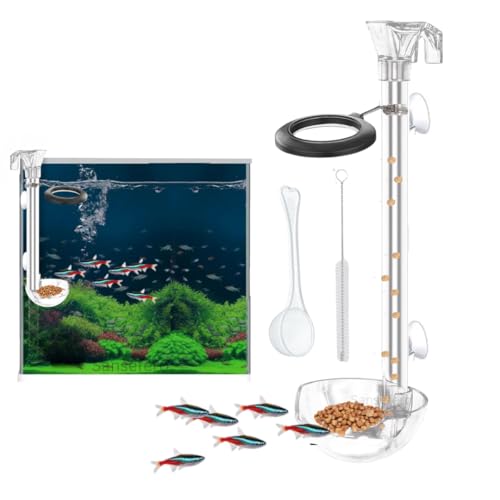 SANSEFERO Premier Plants Aquarium Feeding Dish Set for Fish Shrimp Fish Tank Feeding Tube for Aquarium Combo (LY-615 S) - Image 1