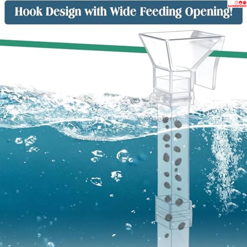 SANSEFERO Premier Plants Aquarium Feeding Dish Set for Fish Shrimp Fish Tank Feeding Tube for Aquarium Combo (LY-615 S) - Image 4