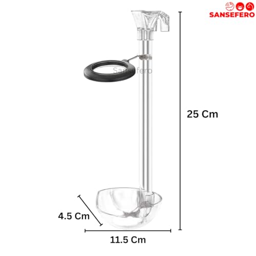 SANSEFERO Premier Plants Aquarium Feeding Dish Set for Fish Shrimp Fish Tank Feeding Tube for Aquarium Combo (LY-615 S) - Image 3