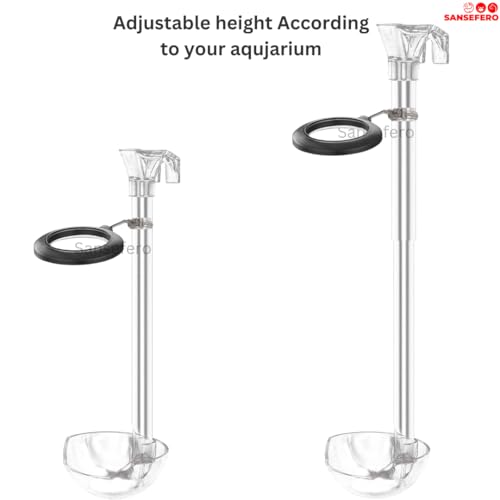 SANSEFERO Premier Plants Aquarium Feeding Dish Set for Fish Shrimp Fish Tank Feeding Tube for Aquarium Combo (LY-615 S) - Image 5