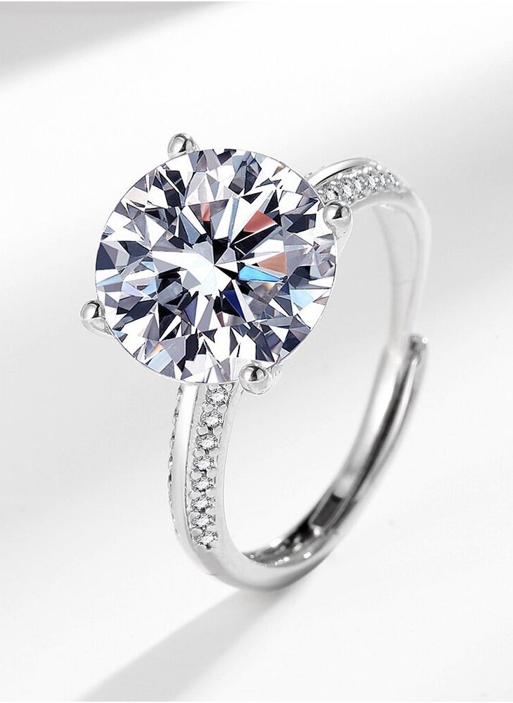 SYNSYB Adjustable Collection Cubic Zirconia Ring for Women - Royal Designer Look WITH Luxury Gift Box  - Image 1