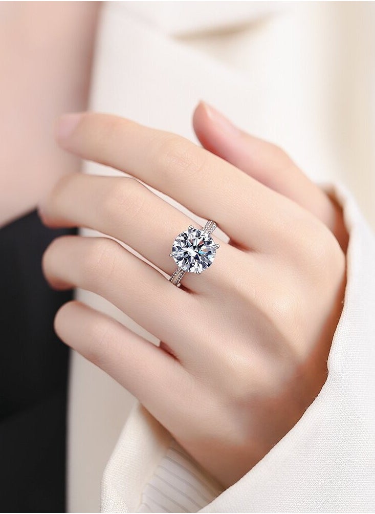 SYNSYB Adjustable Collection Cubic Zirconia Ring for Women - Royal Designer Look WITH Luxury Gift Box  - Image 3