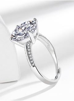 SYNSYB Adjustable Collection Cubic Zirconia Ring for Women - Royal Designer Look WITH Luxury Gift Box  - Image 4