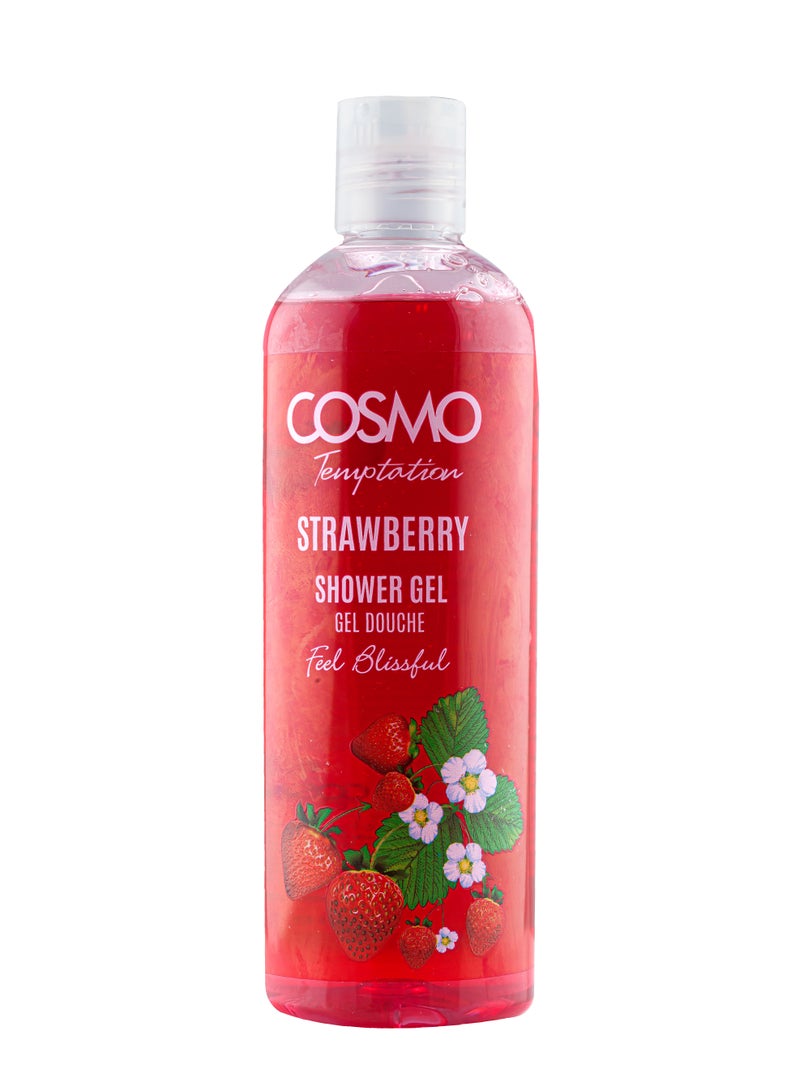 Cosmo Temptation Strawberry Shower Gel 480ml for Men & Women