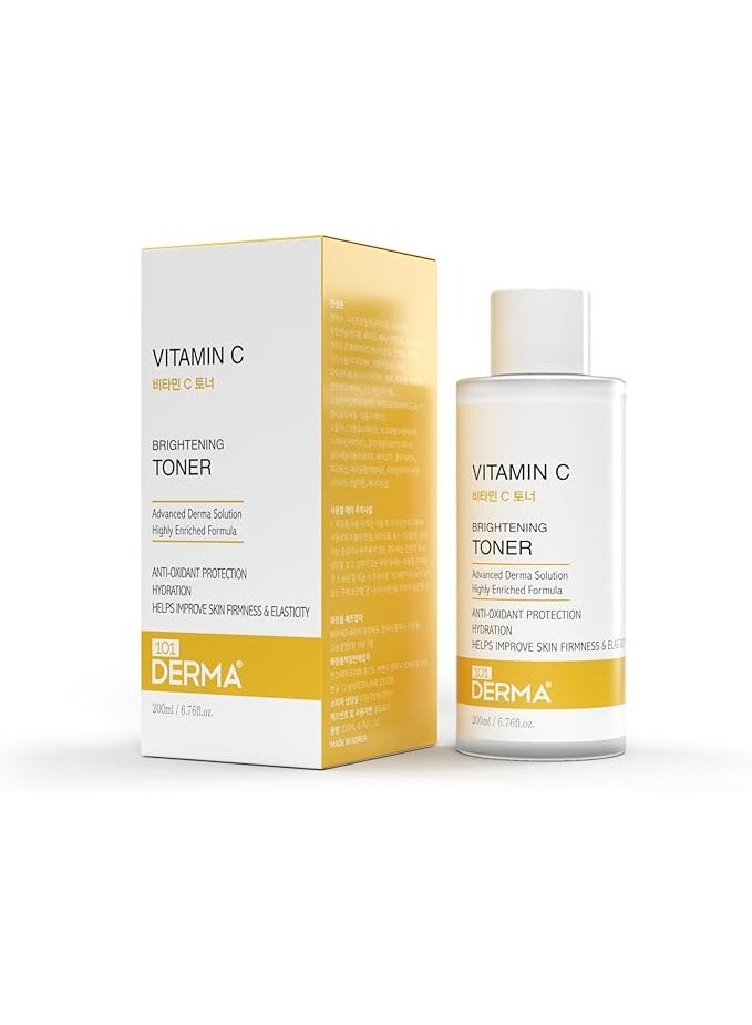 Vitamin C Brightening Toner – Antioxidant-Rich Hydrating Toner, Enhances Skin Firmness & Glow, 200ml