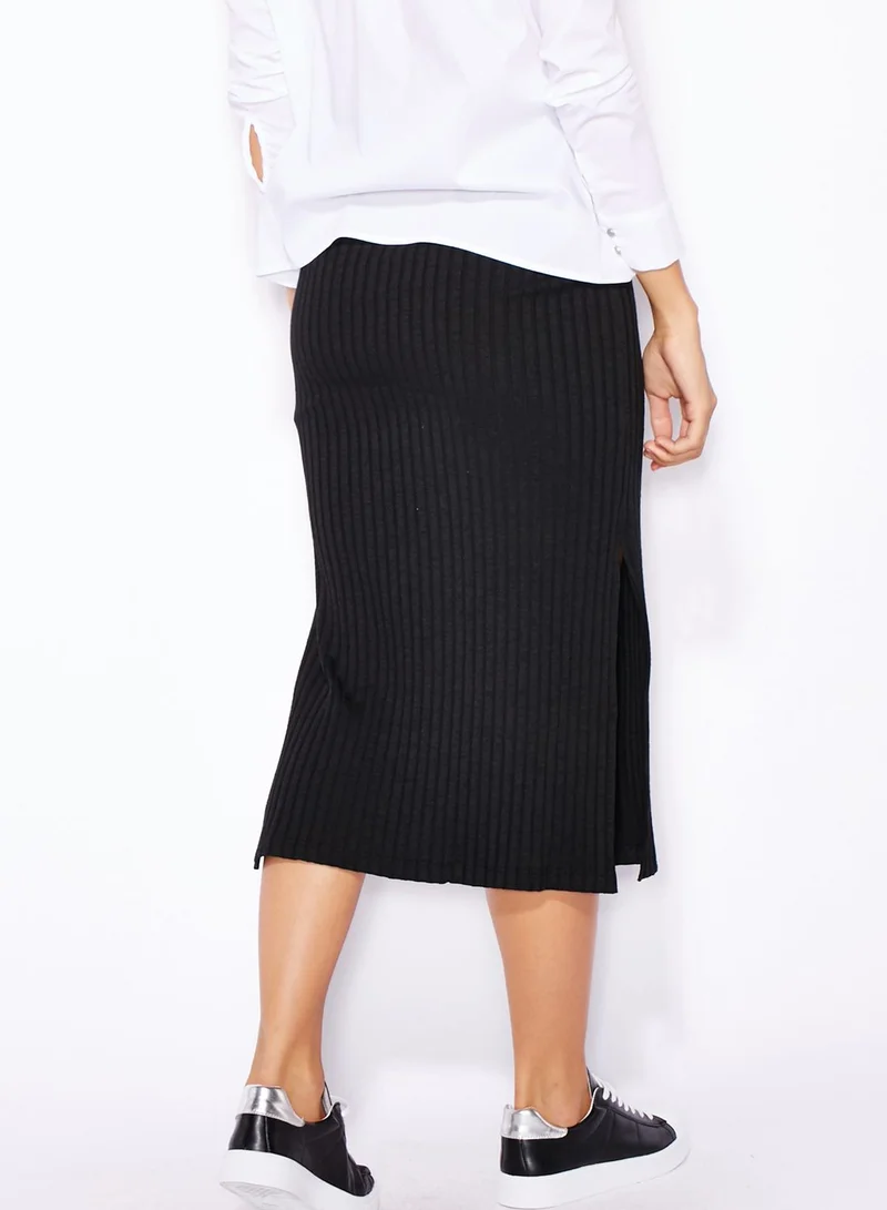 TOPSHOP Ribbed Tube Skirt
