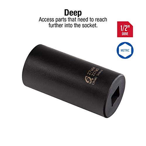 Sunex Tools Sunex 227md 1/2-Inch Drive 27-mm Deep Impact Socket - Image 2