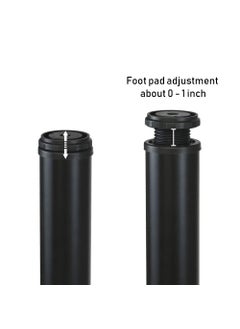 QLLY QLLY 12 inch Adjustable Metal Table Legs Coffee Table Leg End Table Leg Furniture Leg Set Set of 4 Black  - Image 3