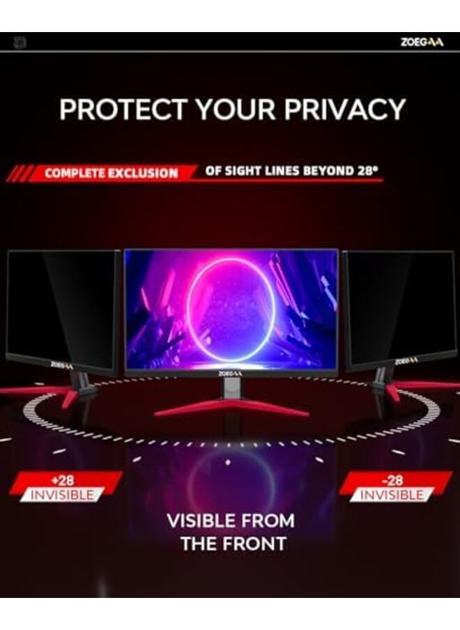 Generic - 27 Inch Computer Privacy Screen Filter For 16:9 Widescreen Monitor Privacy And Anti Glare Protector Filter For 27 Inch - Image 1
