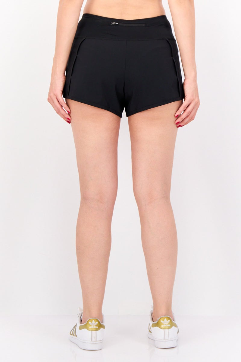 SKECHERS Women Sportswear Fit Training Shorts, Black - Image 3