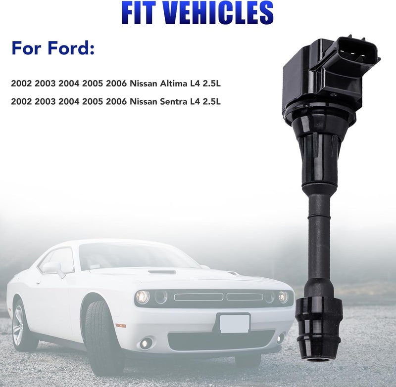 LCWRGS مجموعة LCWRGS من 4 حزم لفائف الإشعال وشمعات إيريديوم لسيارات نيسان ألتيما وسنترا 2.5L (2002-2006) - Image 3