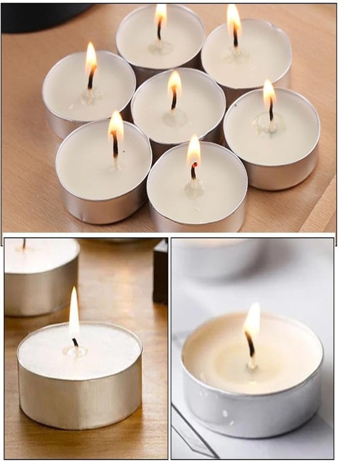 Mkd2 Rise Wax Tealight Candles (Pack of 6) Smokeless Unscented Tea Light Candles for Diwali, Puja, Home Decoration & Aroma Diffuser - Image 2
