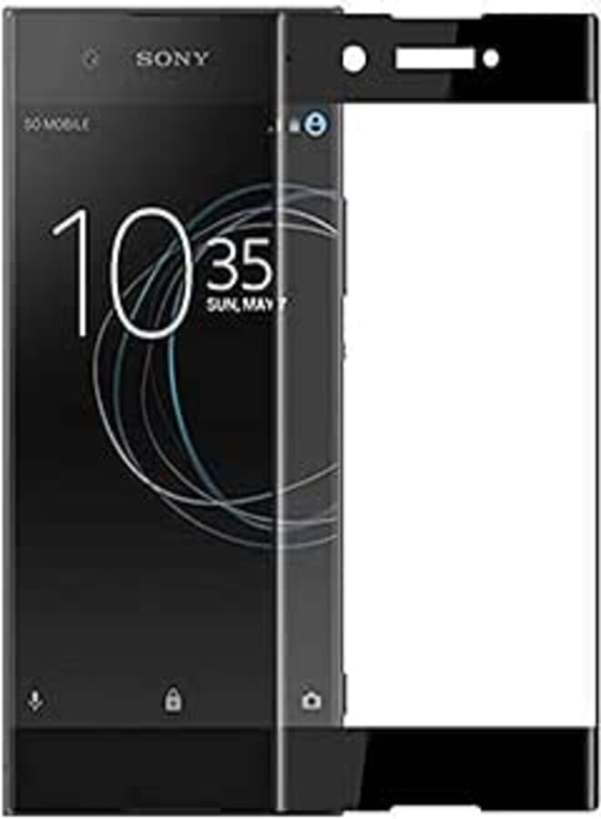 3D Full Screen Surfaces Glass Screen Protector By Ineix For Sony Xperia XA1 - BLACK
