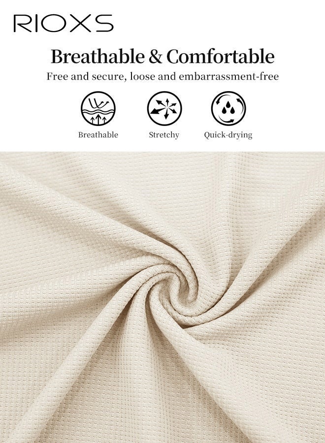 RIOXS Men's Outfits Set, 2 Piece Casual Tracksuit, 1/4 Metal Zipper Polo Shirt And Shorts, Knit Short Sleeve T Shirt And Drawstring Shorts with Side Pockets, Fashion Set for Work or Daily Wear, Golf Course Outfits, Khaki Leisure Clothings for Men - Image 5