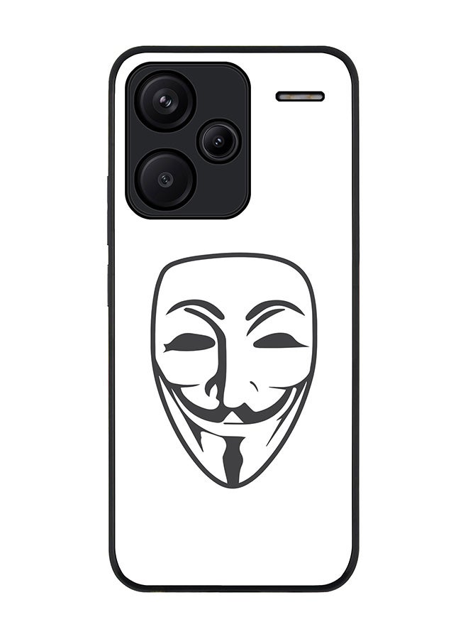 Stylizedd Rugged Black Edge Case for Xiaomi Redmi Note 13 Pro Plus, Slim fit Soft Case Flexible Rubber Edges Anti Drop TPU Gel Thin Cover -  Vendetta - Image 1